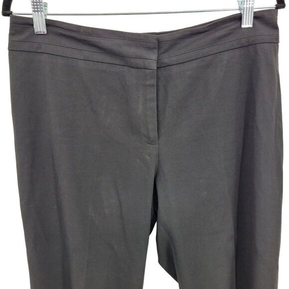 Nine West High-rise Capri Dress Pants 10 Black Stretch Tapered Flat Front - Picture 6 of 12